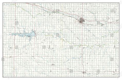 Usa Timeless Maps Hays Kansas Map Editorial Stock Photo Stock Image