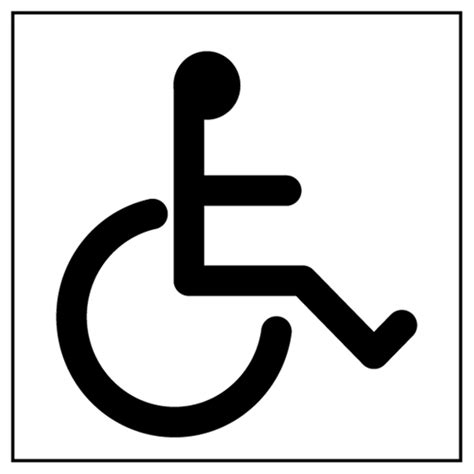 Small Handicap Symbol Stencil 265 In X 30 In Carlton Industries