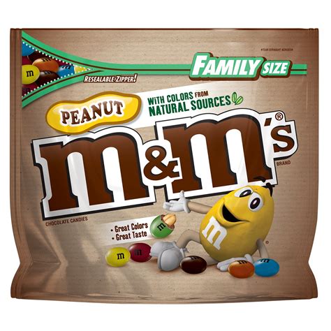 Mandms Peanut Chocolate Candy With Colors From Natural