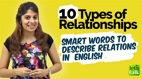 10 Types Of Relationships English Vocabulary Lesson To Explain