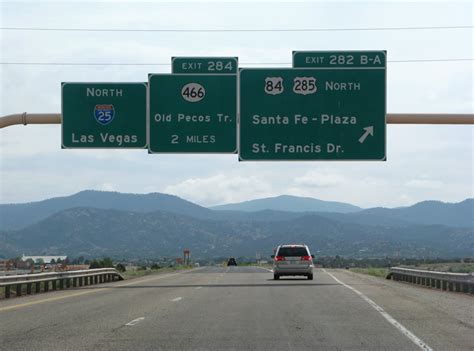 Interstate 25 North Santa Fe County Aaroads New Mexico