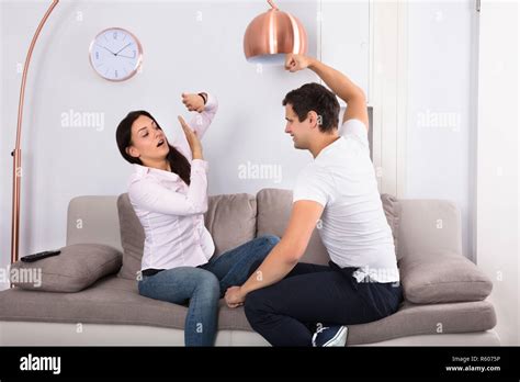 Angry Woman Hitting Wall Hi Res Stock Photography And Images Alamy