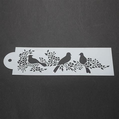 Buy Magpie Bird Scrap Walls Stencil Airbrush Painting Decor Diy Art