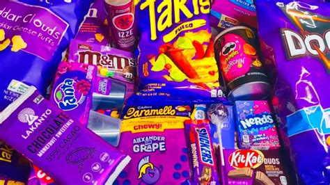 New Purple Snacks Fanta Jello Mandms Pringles Cadbury Doritos Cookies