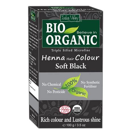 Buy Online Bio Organic Soft Black Henna Powder Certified Organic Color