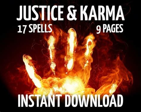 Book Of Shadows Pages Justice And Karma Magic Court Wicca Etsy Witchcraft Books Karma