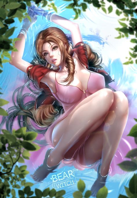 Rule 34 1girls Absurdres Aerith Gainsborough Ass Bearwitch Big