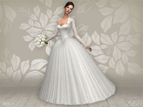 Beo Creations Wedding Dress Cynthia S4 Sims 4 Wedding Dress