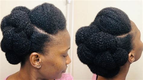 Simple And Yet Cute Natural Hairstyle Roll Tuck And Pin Hairstyle