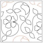 Paper Pantograph Patterns Floral Leaves Theme Machine Quilting