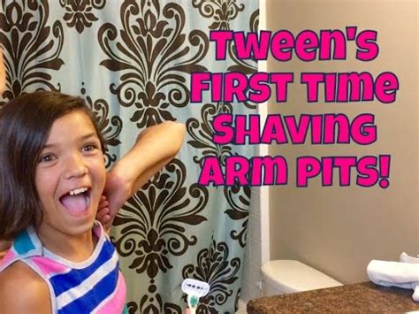Tween S First Time Shaving Armpits Youtube