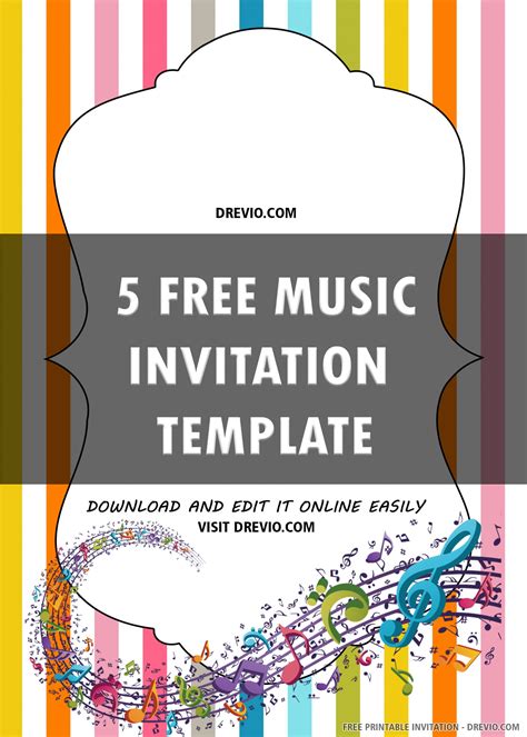 It is pretty easy to use, but if you're not sure what to put on it, simply check the 'what should you include in a music video storyboard?' section above. (FREE PRINTABLE) - Music Birthday Invitation Template | Download Hundreds FREE PRINTABLE ...