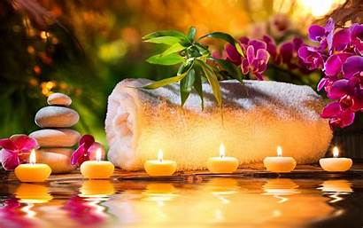 Spa Candles Decoration Stones