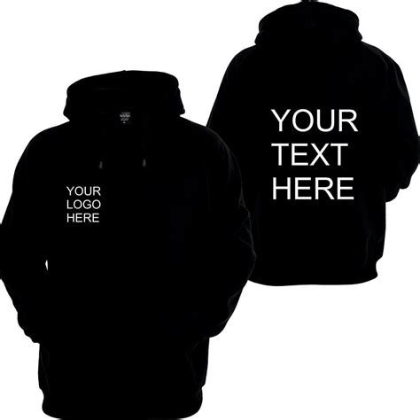 Custom Printed Hoodie Personalised With Your Logotextpicture The
