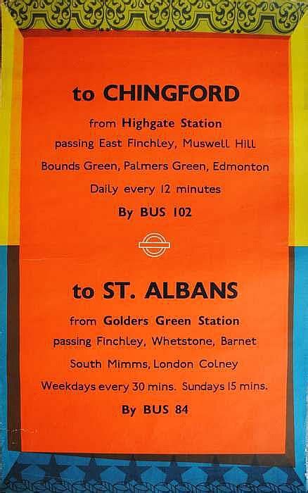 Sold Price Original London Underground Poster An Original October 3