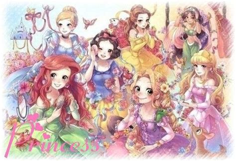 Artists usually draw chibi to depict humorous and cute scenes, but that's most of the time a single drawing rather than a complete anime series. Beautiful anime group drawing | Disney princess anime, Disney princess art, Disney drawings