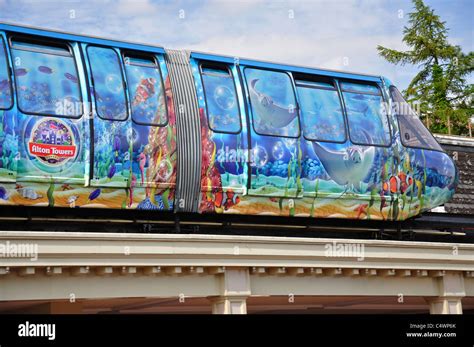 Monorail At Alton Towers Theme Park Alton Staffordshire England