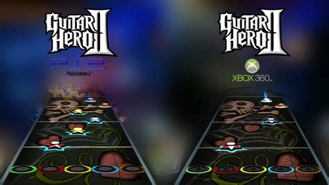 Guitar Hero 2 Shout At The Devil Ps2 Vs 360 Hard Chart Comparison