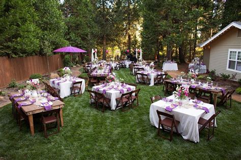 Backyard weddings boast an immediately familiar, comfortable, warm and relaxed atmosphere that is tough to replicate in any other setting. Backyard wedding decorations how to decorate a backyard ...