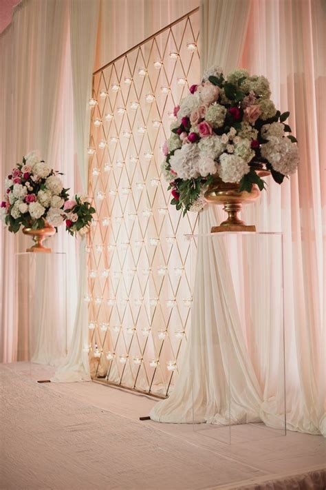 Image result for white floral wedding backdrop | Rose gold wedding