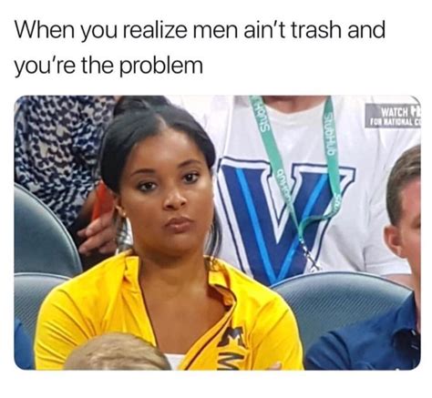 A Woman Sitting Next To A Man At A Basketball Game And The Caption
