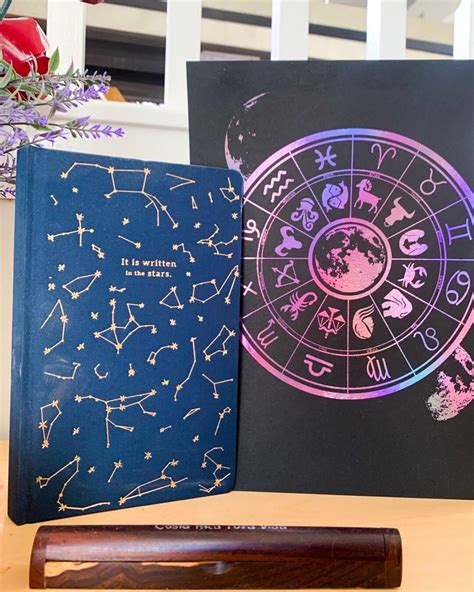 Zodiac Astrology Wheel Foil Print Astrology Decor Home Decor Space