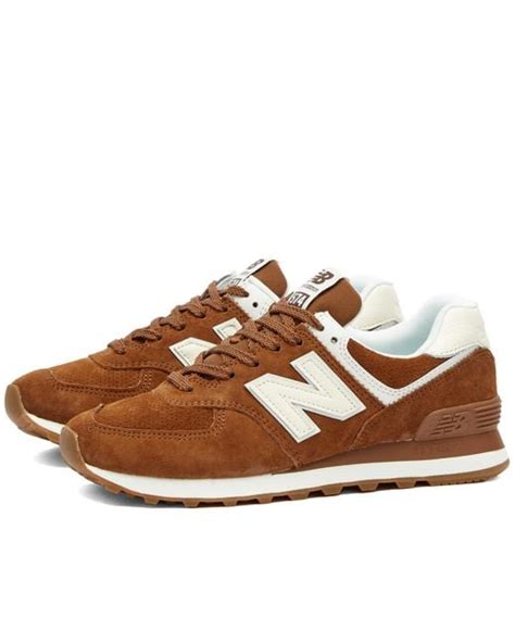 New Balance Wl574na Sneakers In Brown Lyst
