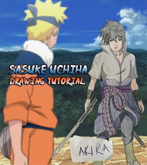 Sasuke Uchiha Drawing Tutorial Anime Amino