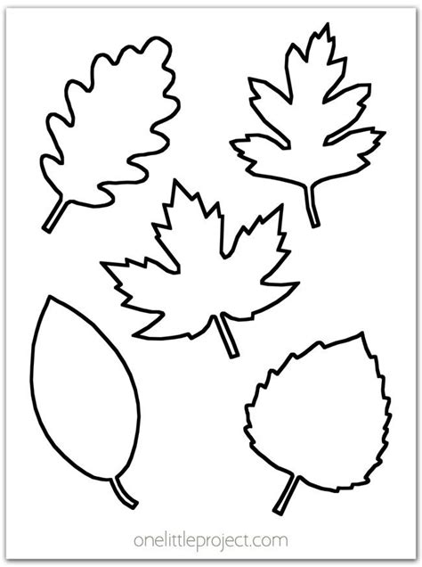 More Than 20 Free Printable Fall Leaf Template Pages To Use For Fall