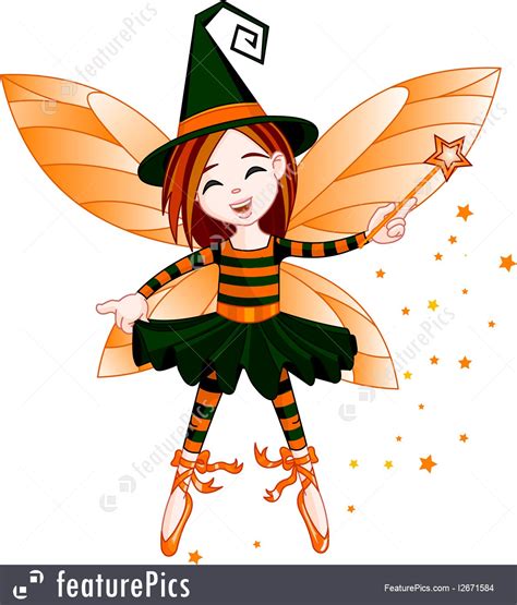Halloween Halloween Cute Fairy Stock Illustration