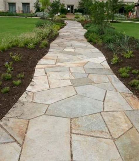 Awesome Diy Project Inspiration 55 Stone Walkway For Backyard And