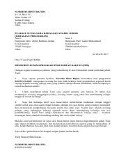 Sehubungan dengan dibuatnya surat resmi ini, kami mengajukan permohonan izin guna. Contoh Surat Sokongan Permohonan Bantuan Kewangan