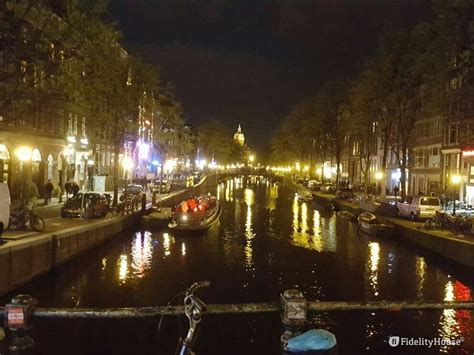 La Bellezza Notturna Di Amsterdam Olanda Fidelity Foto