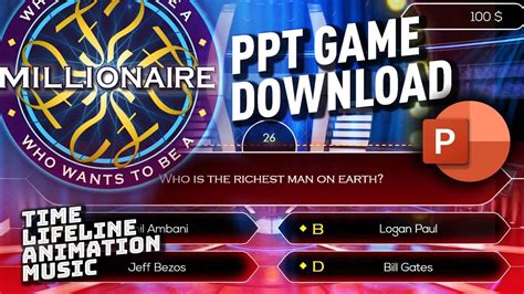Who wants to be a millionaire is a fun and challenging game show app that will be especially popular among fans of the show. "Who wants to be a Millionaire?" PPT Template with Lifelines