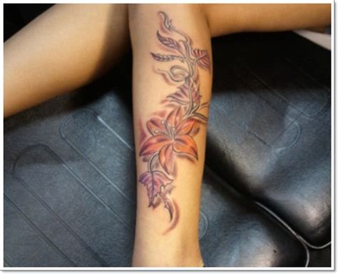 Flower leg tattoos are wide spread. 28 Fabulous Leg tattoos