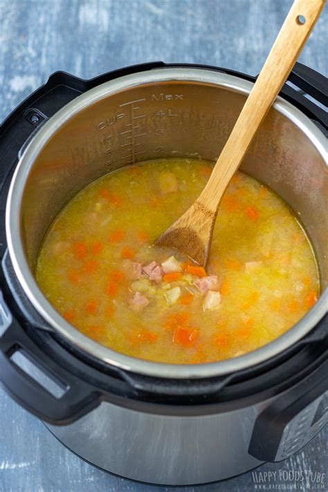 When hot, add the potatoes and onions and cook, stirring often, until the onions are soft and translucent, about 4 to 5 minutes. Instant Pot Split Pea Soup Recipe - Pressure Cooker Split ...
