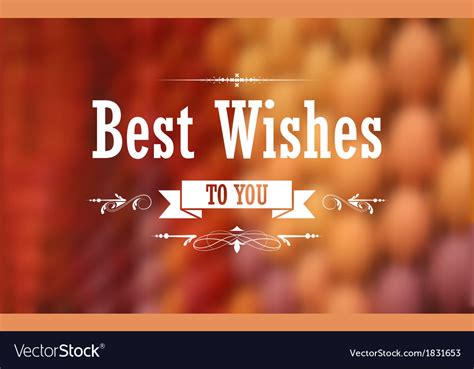 Best Wishes Typography Background Royalty Free Vector Image