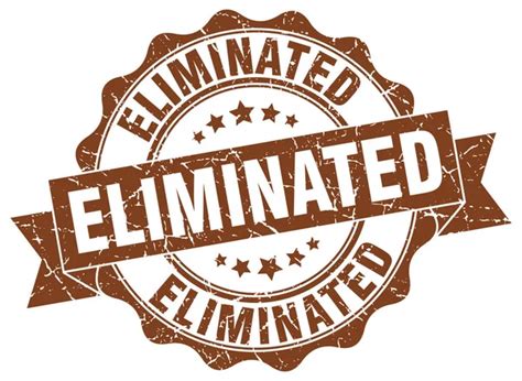 Eliminated Stamp Sign Seal — Stock Vector © Aquir014b 134626734