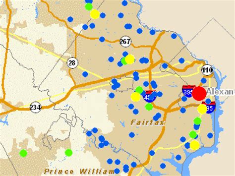 Northern Virginia Power Outage Map Virginia Map