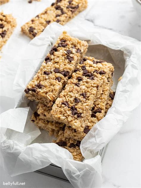 Homemade Granola Bars Chewy And Chocolate Y Belly Full