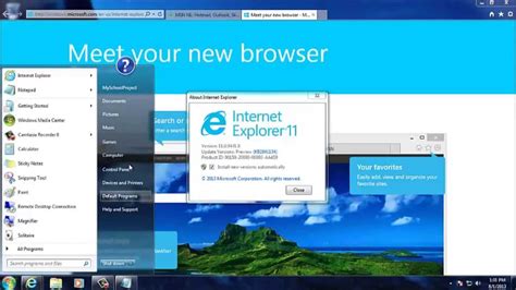How To Install Internet Explorer 11 Preview On Windows 7 Youtube