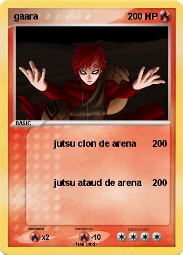 Pokémon Gaara 484 484 Jutsu Clon De Arena My Pokemon Card