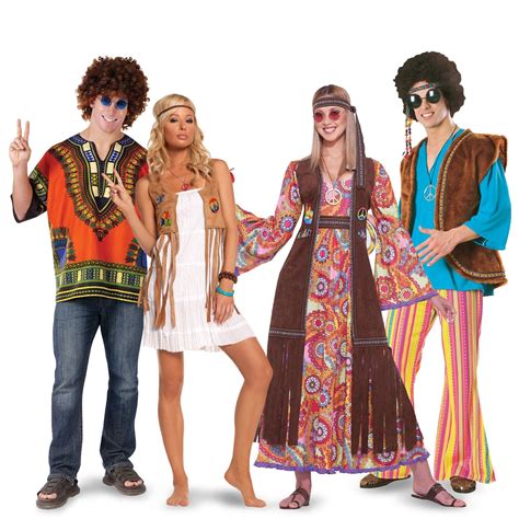 Hippies Couples Costumes Hippie Outfits Kostum Pasangan Kostum Dewasa