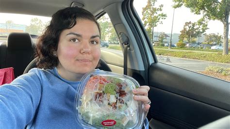 Trying Wendys Salad Youtube