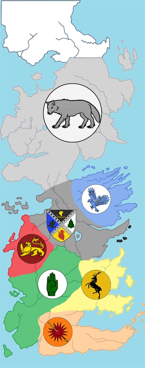Map Of Westeros Seven Kingdoms Maps Of The World
