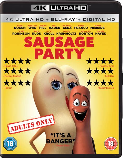 Sausage Party 2 Disc Bd And Uhd Blu Ray Zavvi