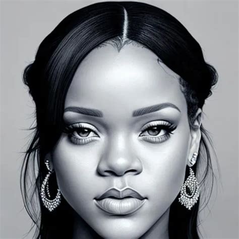 Rihanna Pregnant Portrait Hyper Realistic Deta Openart