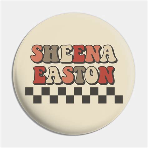 Sheena Easton Checkered Retro Groovy Style Sheena Retro Groovy Pin