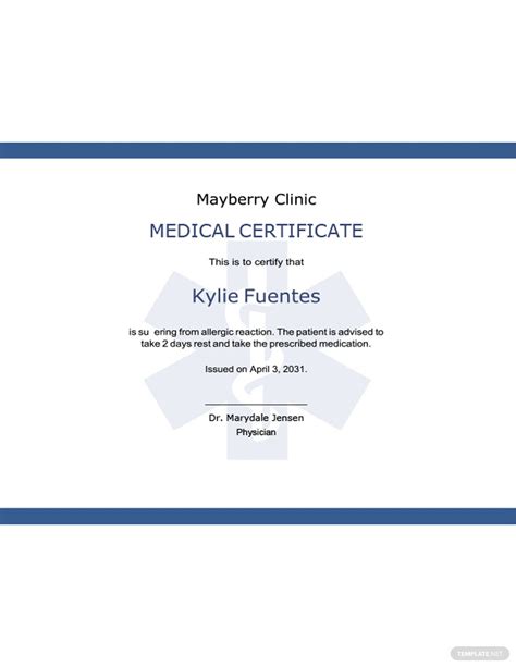 Medical Certificate Australia