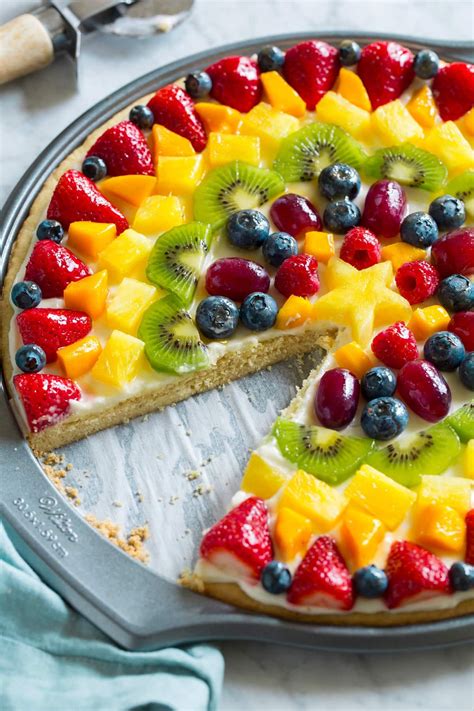 Fruit Pizza With Cream Cheese Frosting Cooking Classy Fruit Pizza